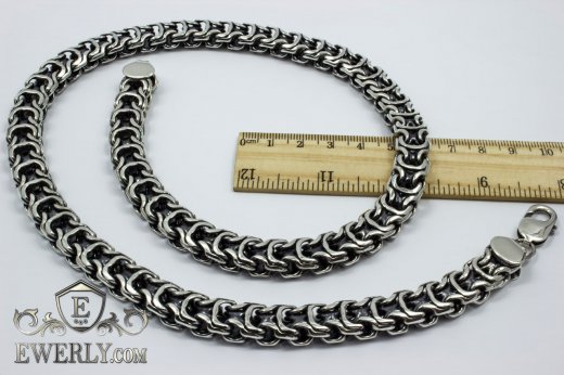 Men's silver chain on the neck (175 grams) - 925 sterling silver